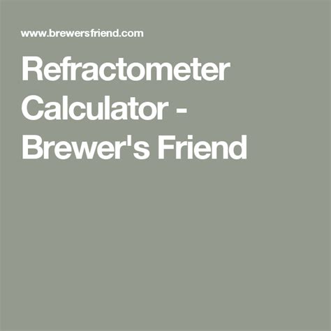 refractometer preboil calculation|brewer's refractometer calculator.